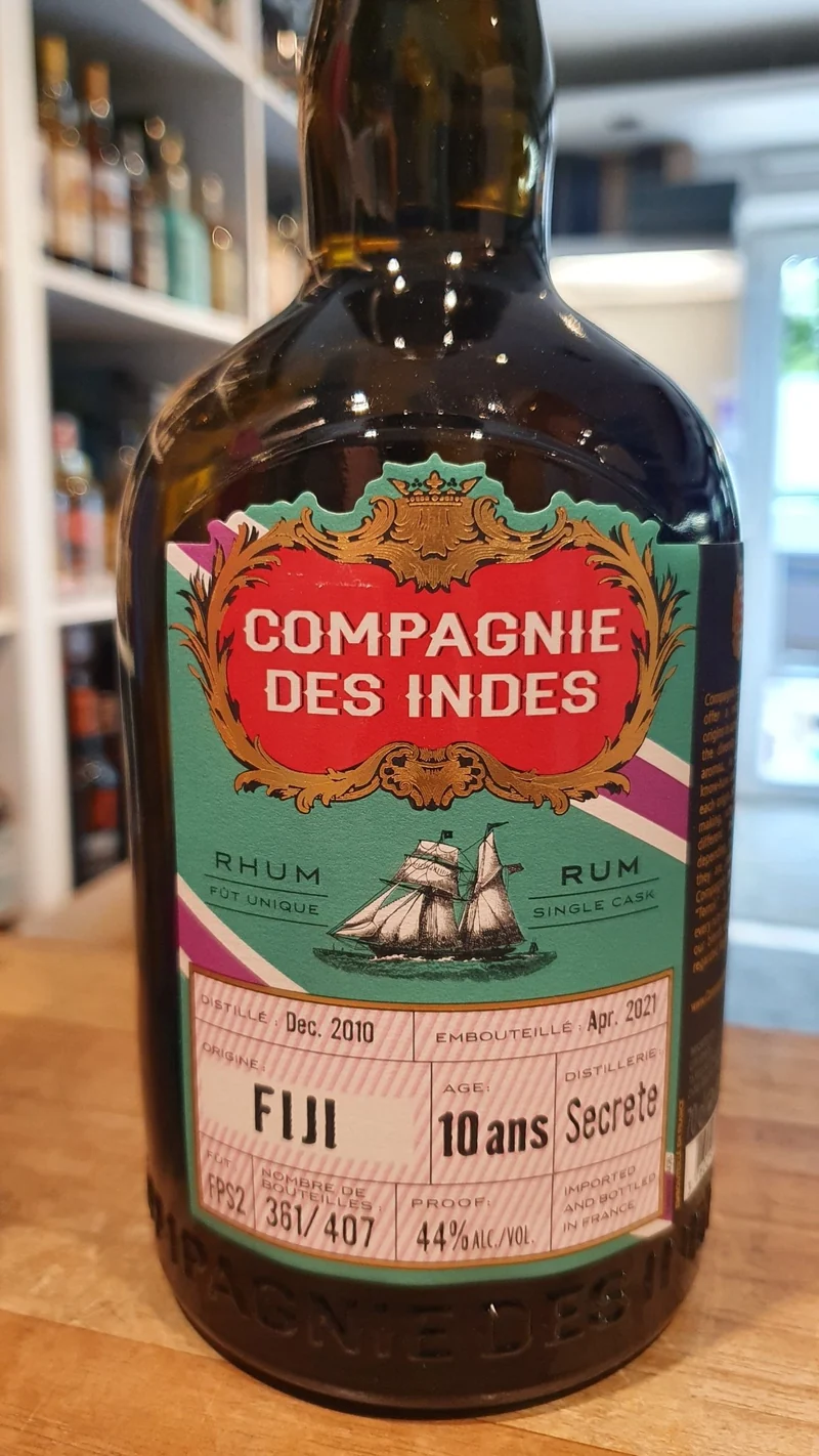 Compagnie des Indes Fiji 10 2010 2021 0,7l 44%vol. cdi Rhum Rum
