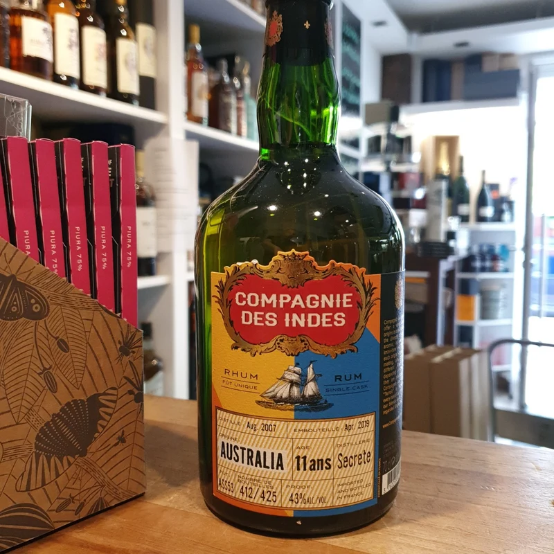 Compagnie des Indes Australia 11 y cdi ( Secret Distillery ) Single Cask Rum 43% vol. 0,7l Fassabfüllung Sonderedition limitiert auf ein Fass