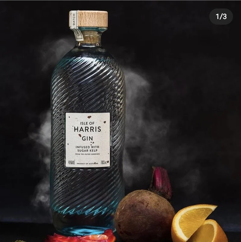 Isle of Harris scotch Gin 0,7l 45% vol. Fl Algen outer hebrid sugar kelp