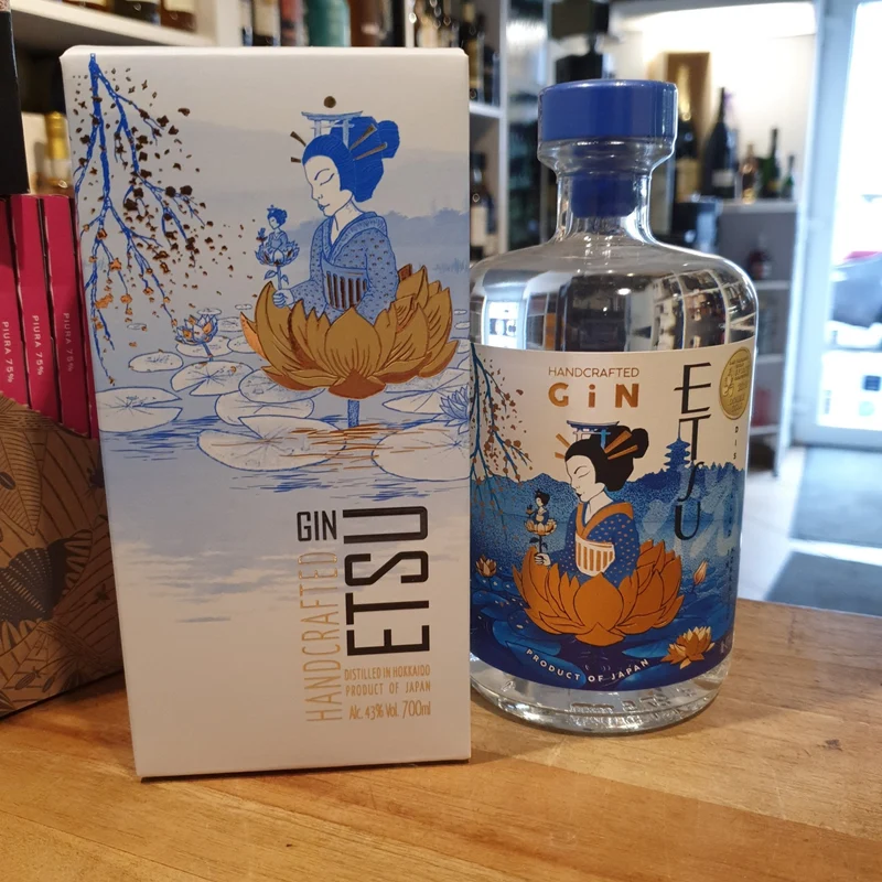 X Etsu Gin handcrafted Japan Hokaido 0,7l 43% vol.Flasche in Geschenk karton