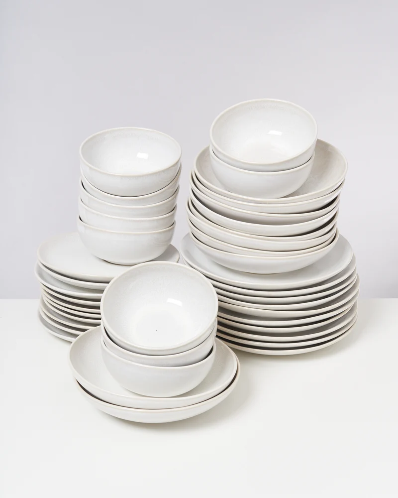 Amado Geschirr-Set weiß 40-teilig
