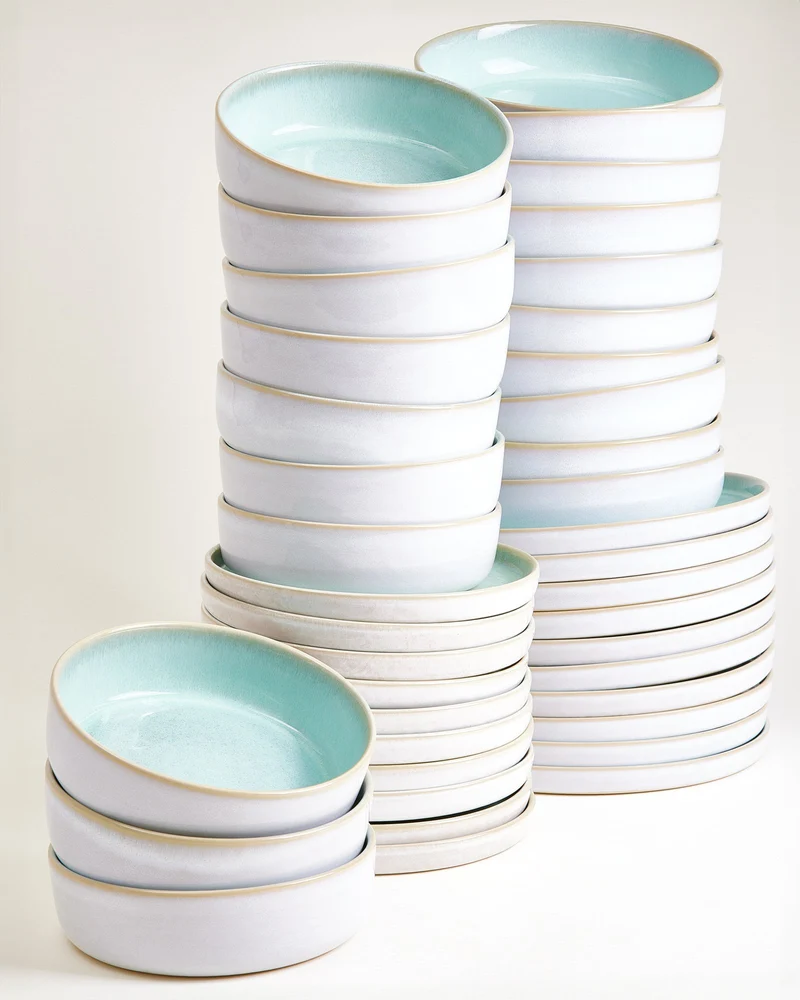Cordoama Geschirr-Set modern mint 40-teilig