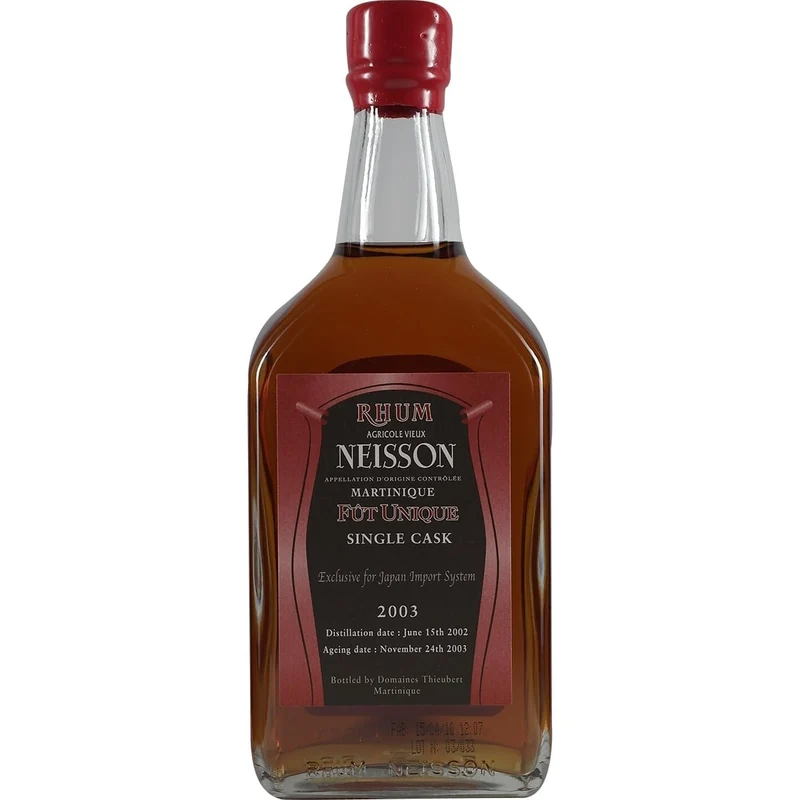 Neisson Single Cask Rhum 2003 for JIS Japan Import System