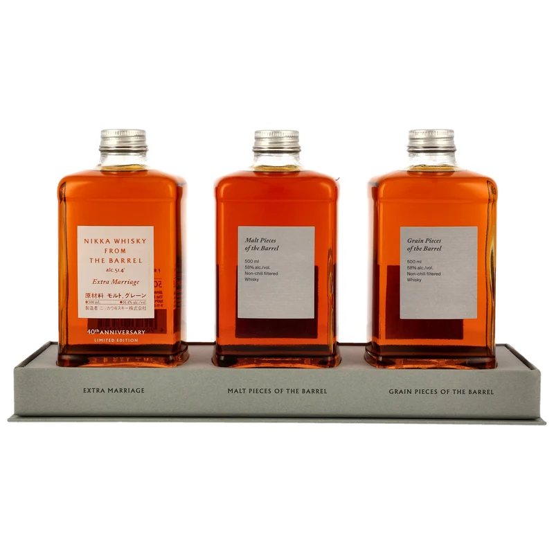NIKKA - Whisky from the Barrel Limited Edition 3 Bottle Assort - 55,8% Vol.