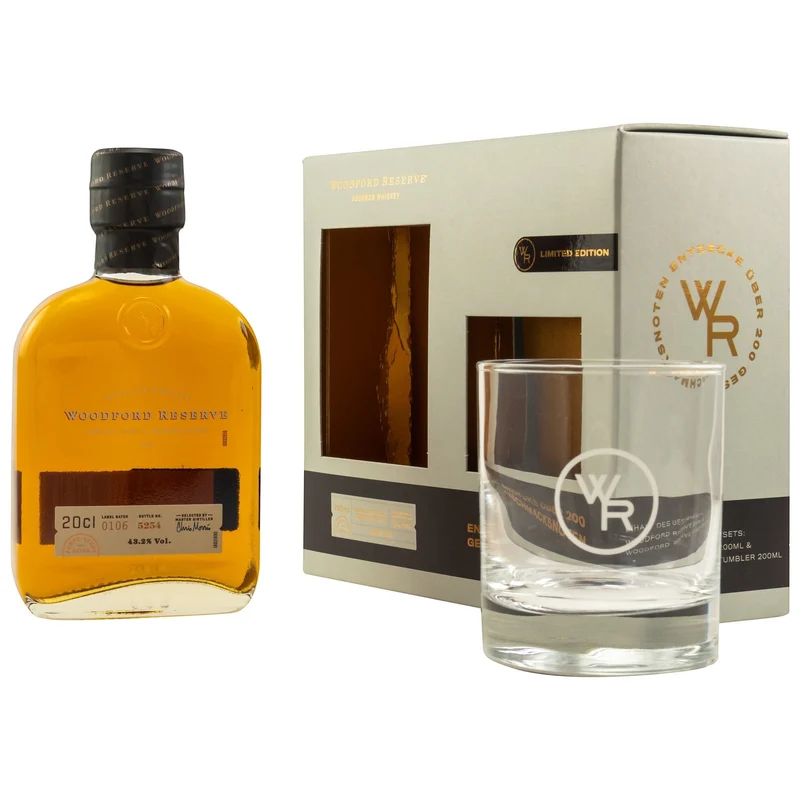 WOODFORD RESERVE - Distillers Select + Glas - 43,2% Vol.