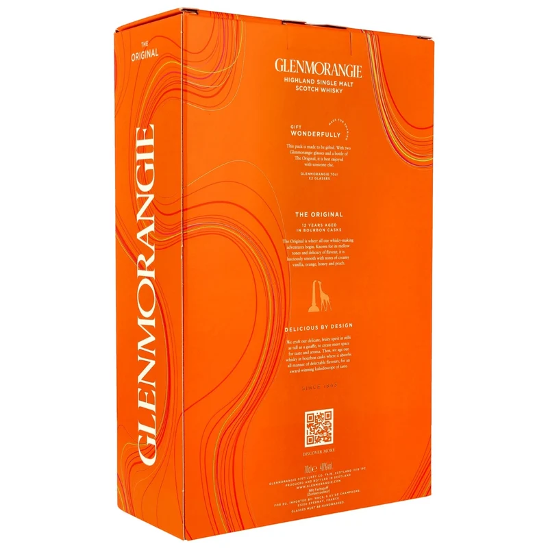 GLENMORANGIE - 12 Jahre The Original Geschenkset - 40% Vol.