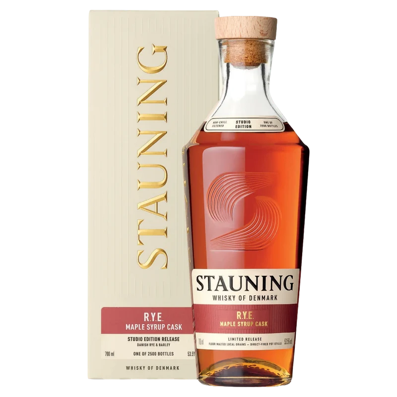 2x Stauning R.Y.E. Maple Sirup Cask + 2x GRATIS Stauning Whiskygläser
