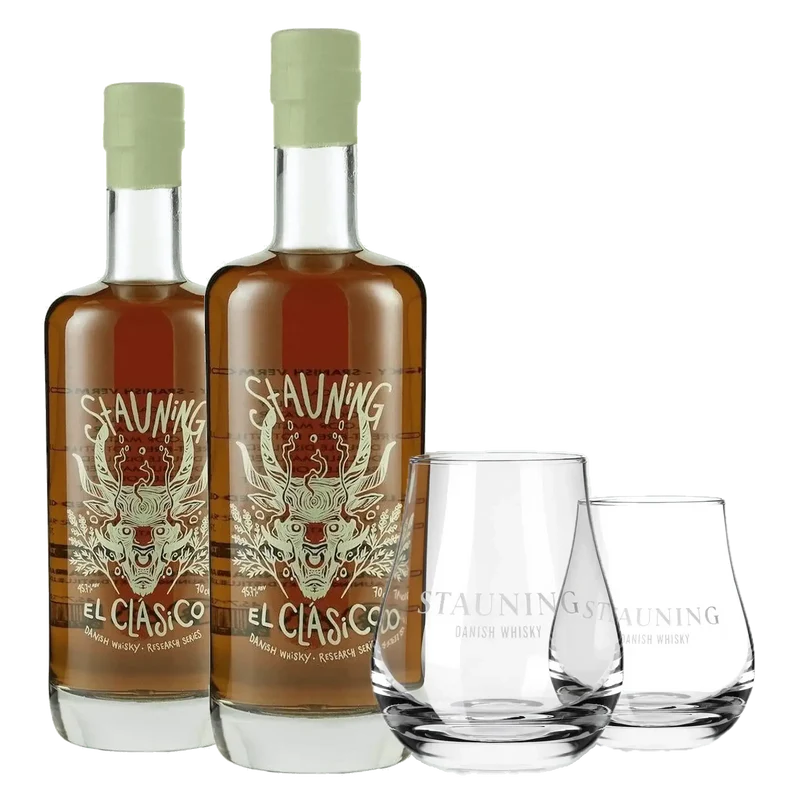 2 Stauning El Clásico + 2 KOSTENLOS Stauning Whiskygläser