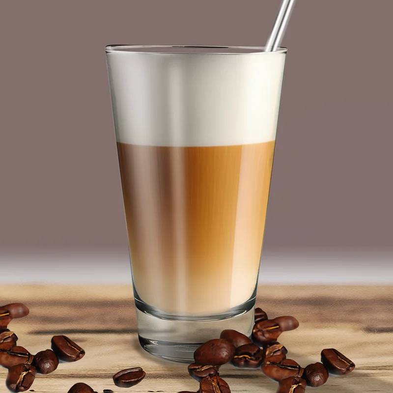Latte Macchiato Glas mit Gravur deines Logos / Designs