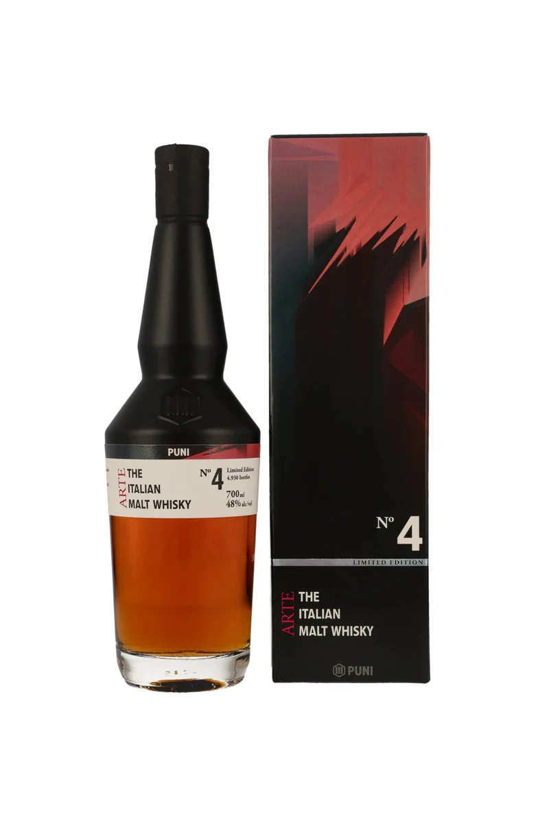 Puni Arte No.4 Merlot Wine Casks 5 Jahre The Italian Malt Whisky 48% vol. 700ml