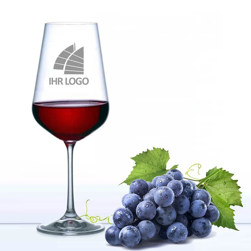 Weinglas mit Gravur deines Logos / Designs 450 ml