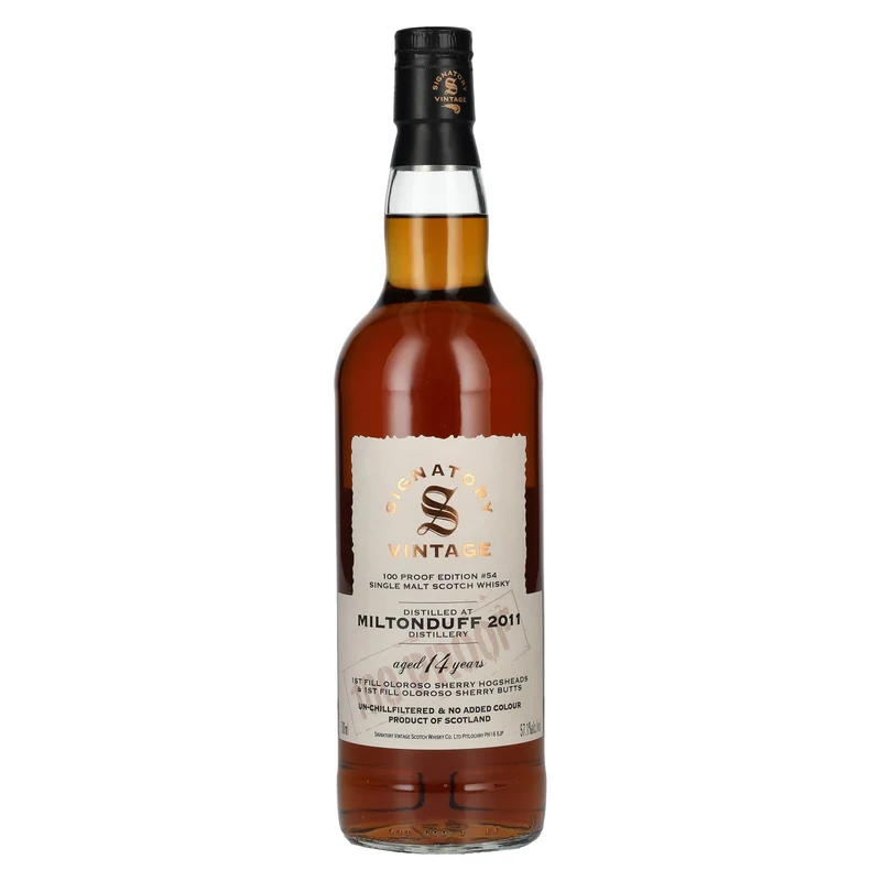 Signatory Vintage 100 Proof Edition MILTONDUFF 14 Years Old Single Malt #54 2011 57,1% Vol. 0,7l