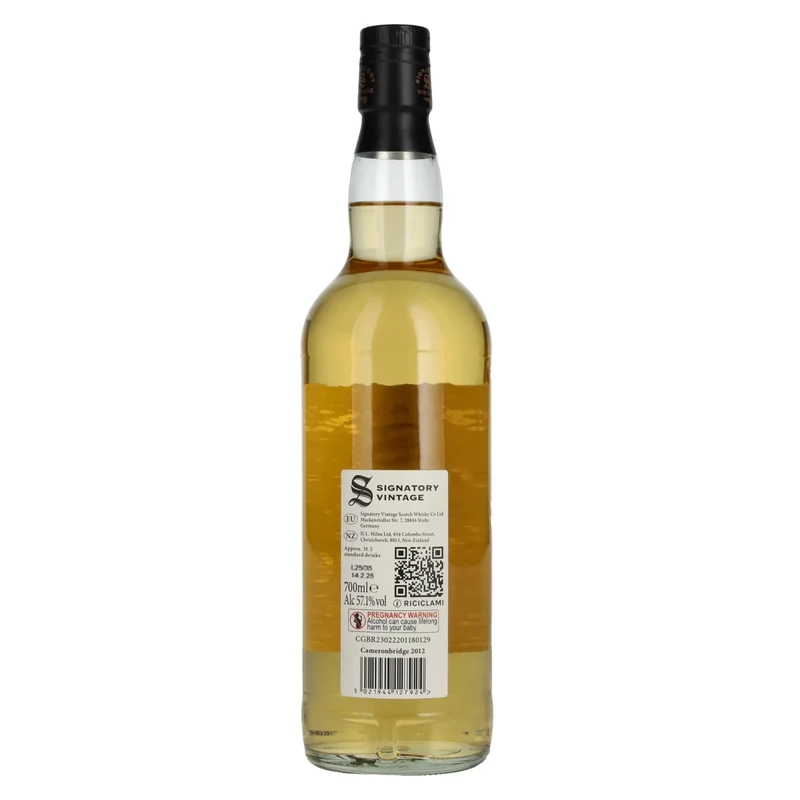 Signatory Vintage 100 Proof Edition CAMERONBRIDGE 12 Years Old Single Grain #1 2012 57,1% Vol. 0,7l