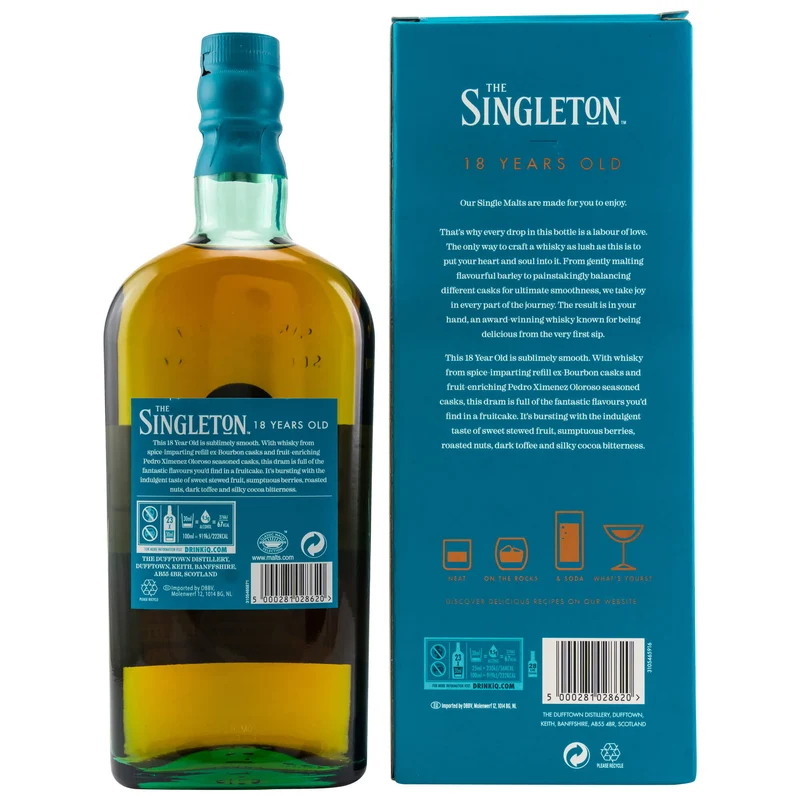 The Singleton of Dufftown 18 Jahre