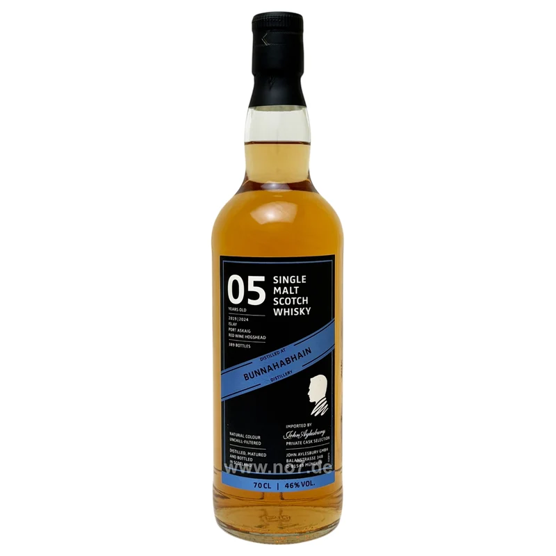 Bunnahabhain 5 YEARS 2019 Red Wine Cask John Aylesbury Private Cask Selection 0,7l