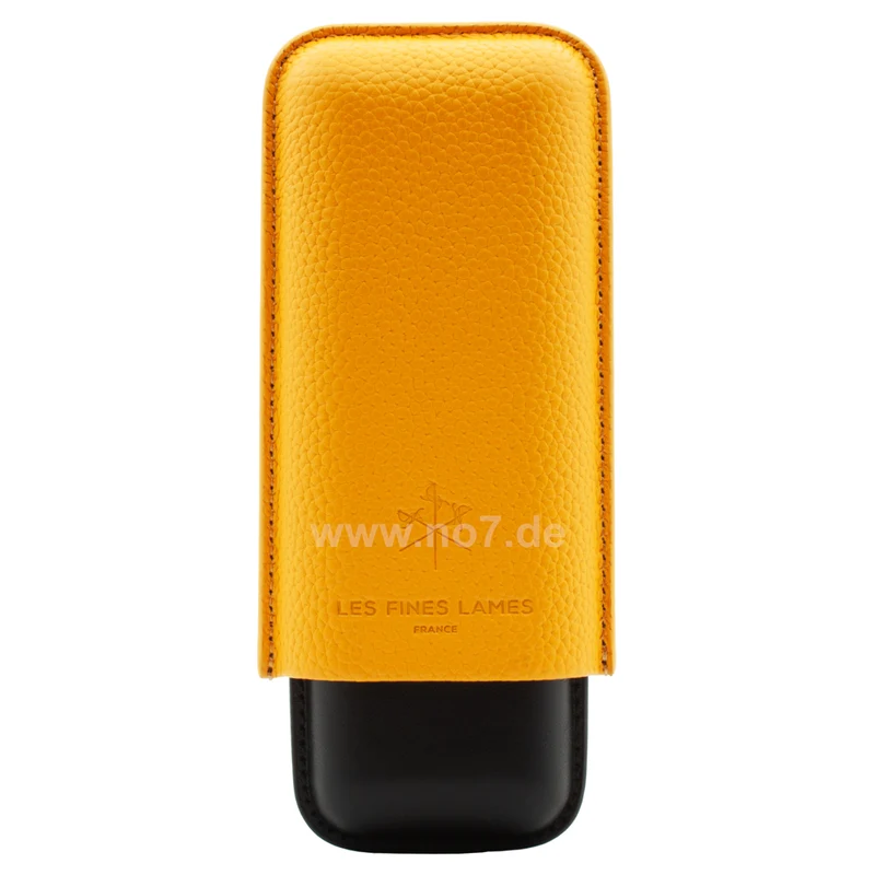 Les Fines Lames Cigar Case Duo gelb