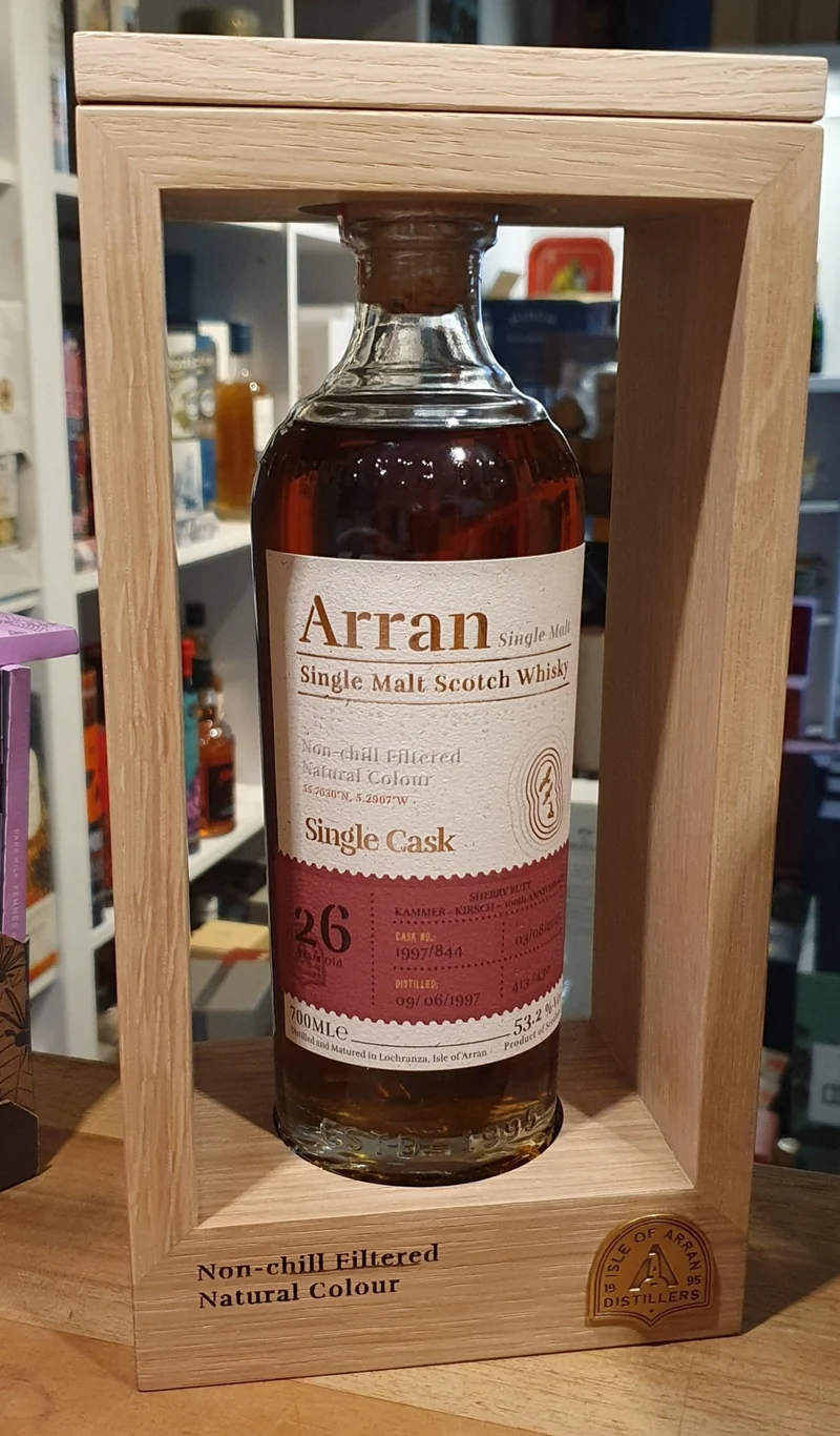 Arran 1997 26y Single Cask 2023 0,7l 53,2 % vol. 100th Kammer Kirsch Germany exclusiv Whisky