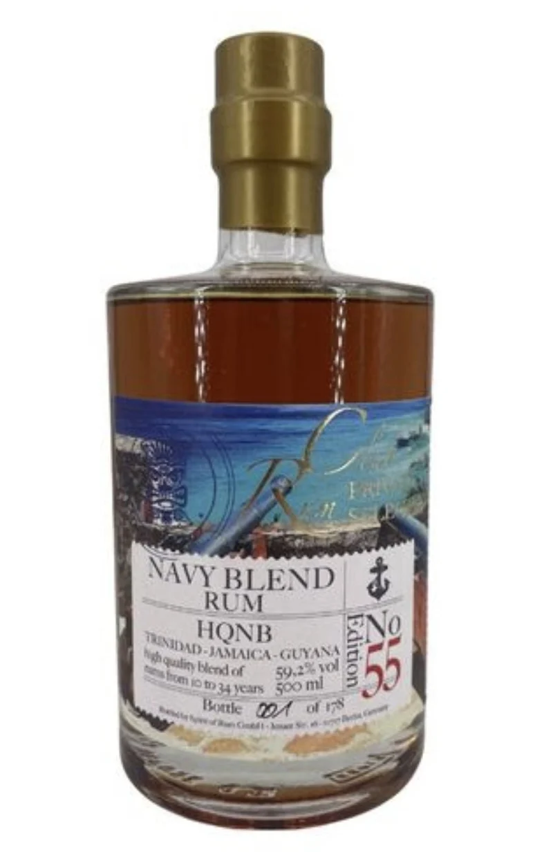 Rumclub Ed. 55 HQNB Navy blend 11-33y 59,2 % vol. 0,5l Rum club private selection