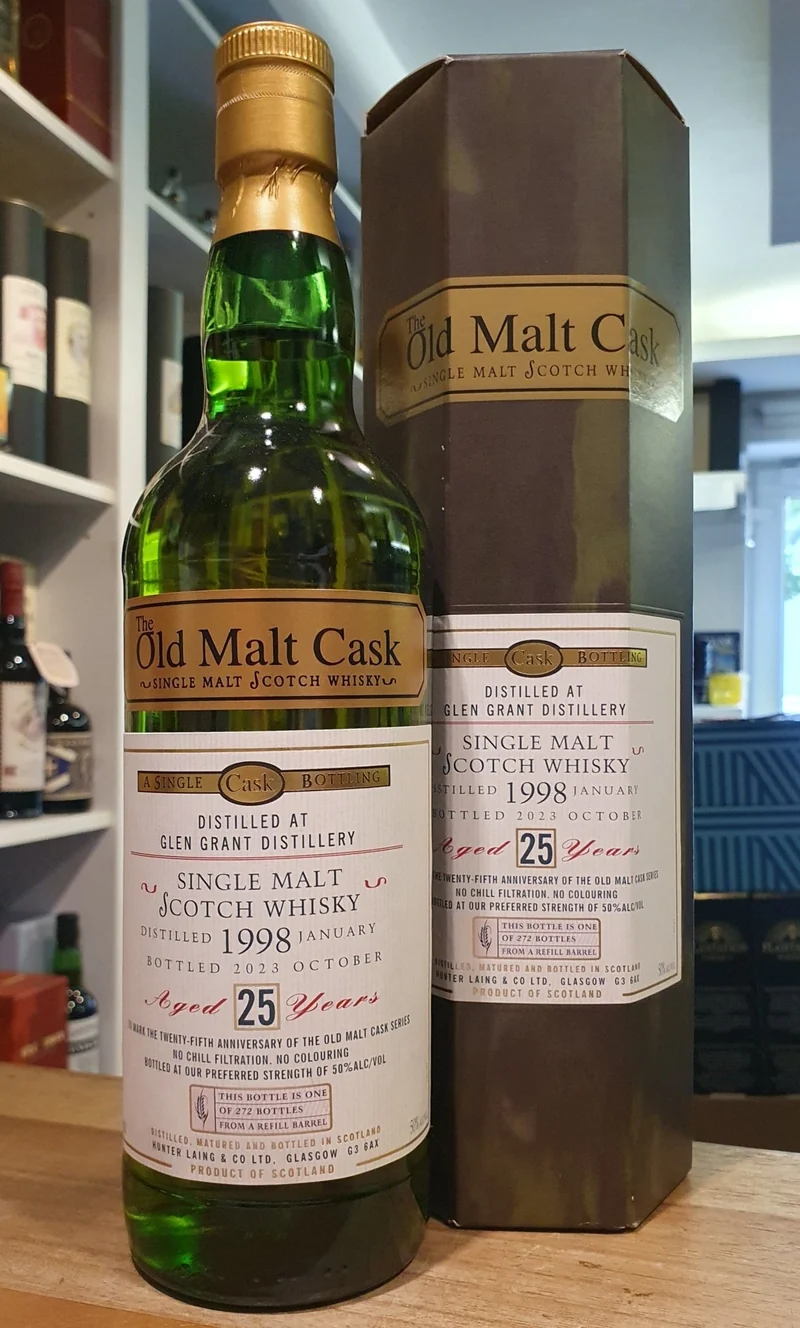 Glen Grant single cask 1998 2023 Refill Barrel 25 Y Islay OMC 50% vol. 0,7l old malt cask Whisky Hunter Laing #hl alt
