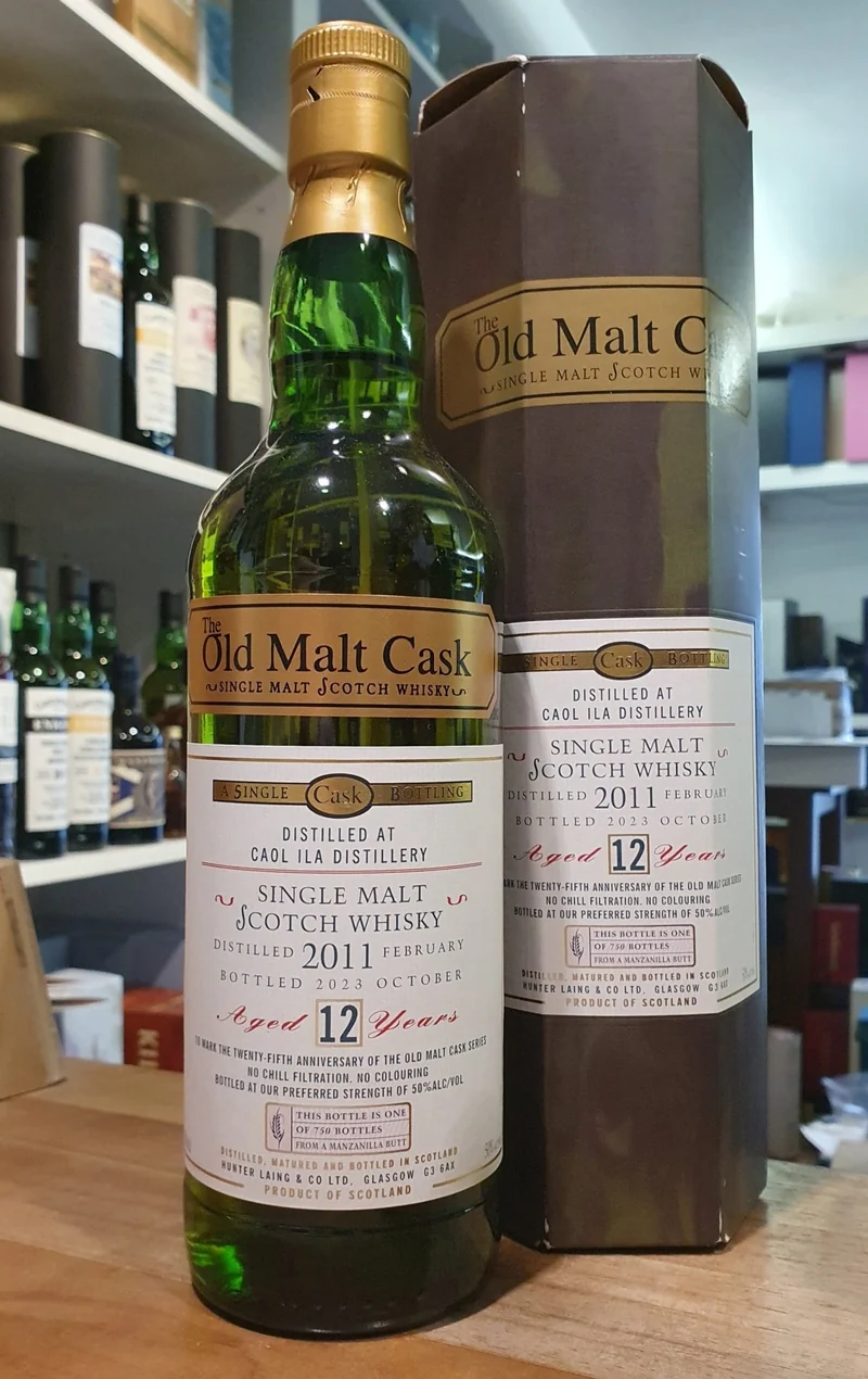 X Caol Ila single cask 2011 mit GP 2023 Manzanilla Butt 12 Y Islay OMC 50% vol. 0,7l old malt cask Whisky Hunter Laing #hl alt
