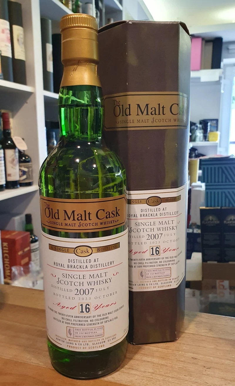 Royal Brackla single cask 2007 2023 16 Y Highland OMC 50% vol. 0,7l old malt cask Whisky Hunter Laing #hl alt