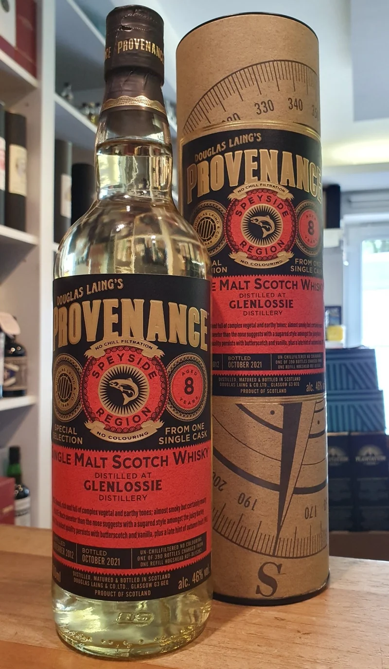 Glenlossie single cask 2012 Provenance 8 y 46% vol. 0,7l Whisky Hogshead #15382