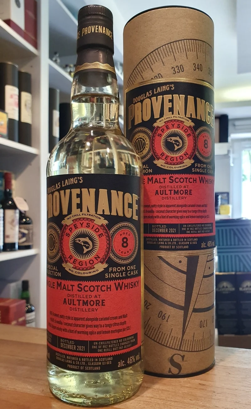 Aultmore single cask 2013 Provenance 46% vol. 0,7l Speyside Whisky Butt #15417