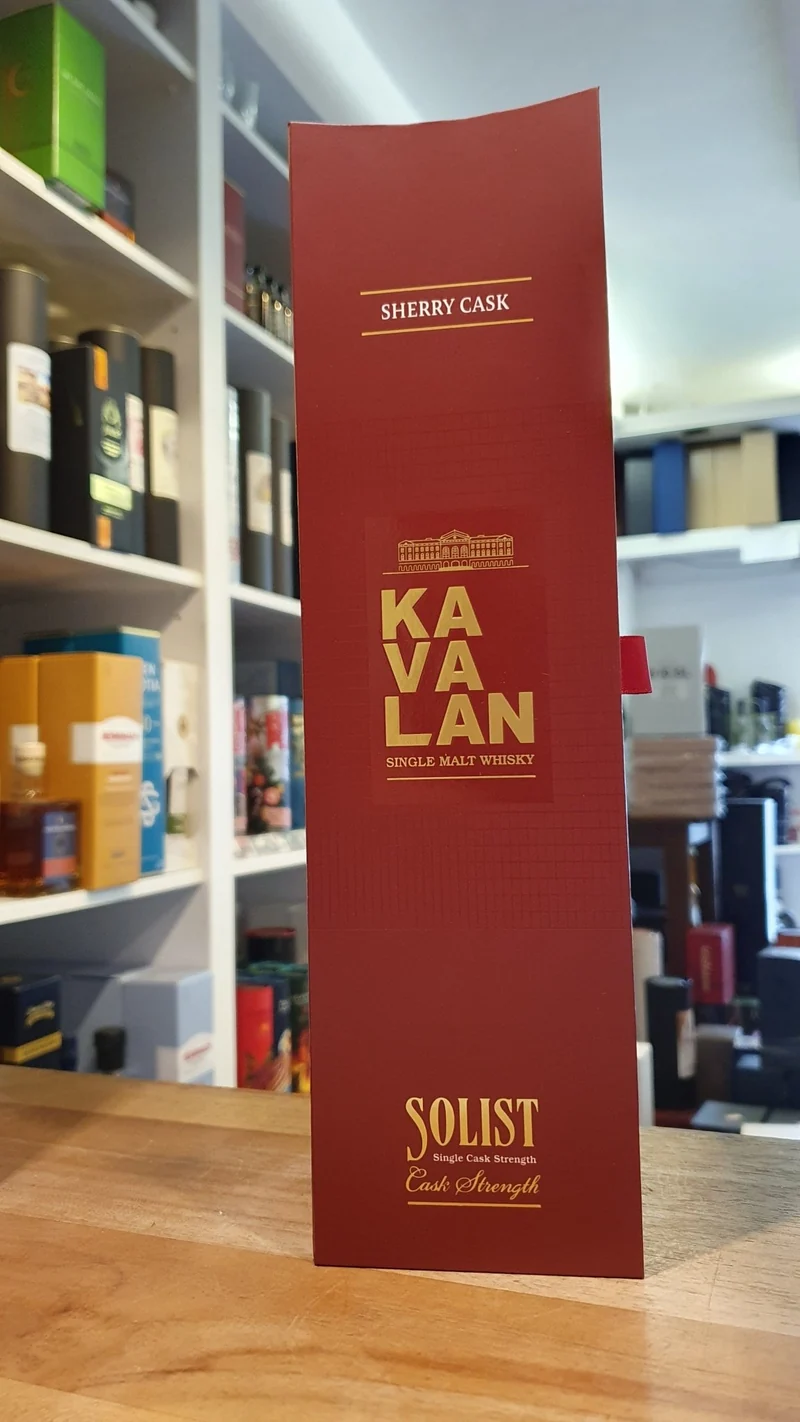 X Kavalan Solist Sherry Cask 2017 single cask 0.7l Fl 55,6 %vol. Taiwan Whisky #S170510019D eckig gewölbt