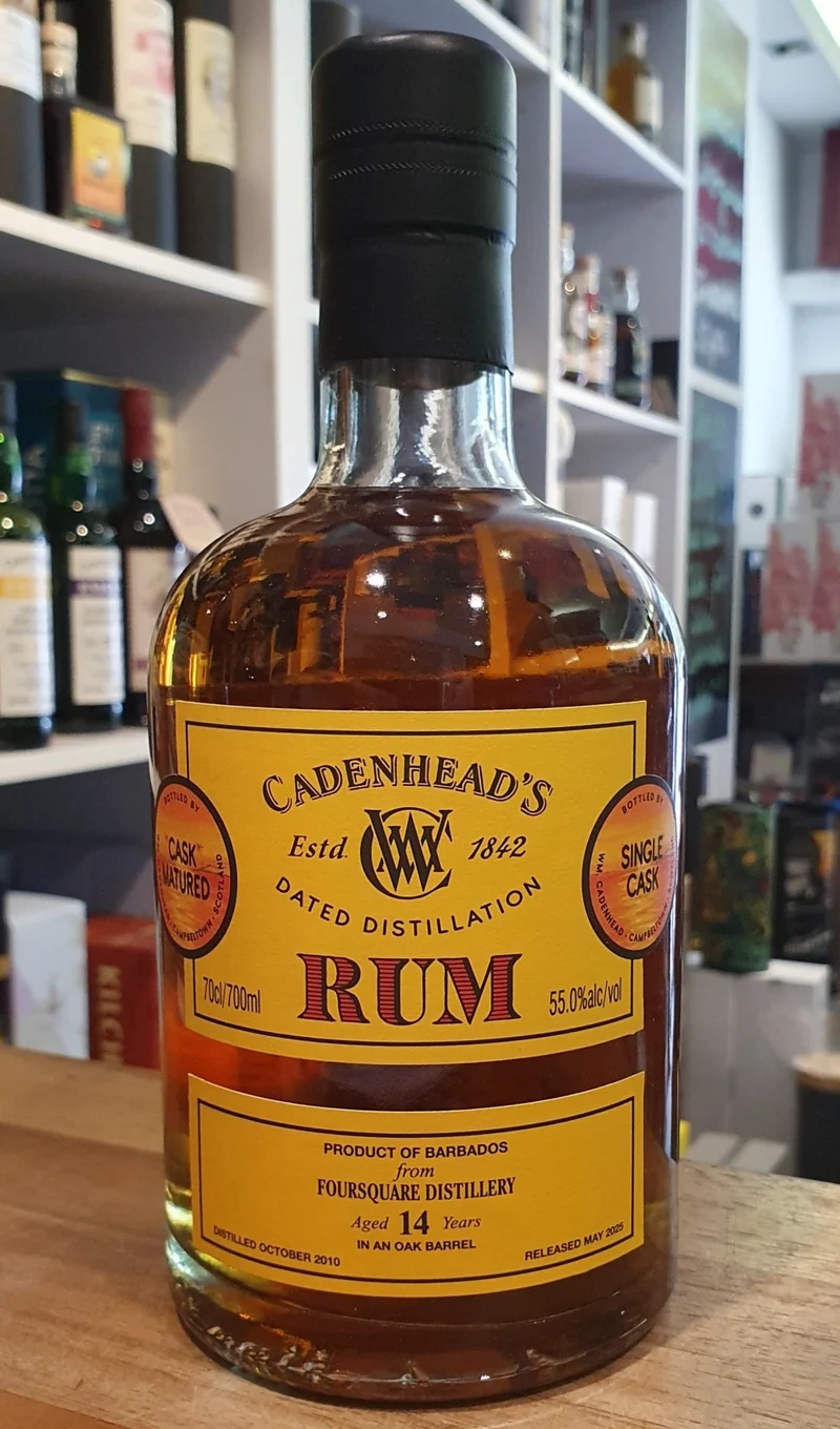 X Foursquare single cask 2010 14y Cadenhead´s· 55 % vol. 0,7l Rum