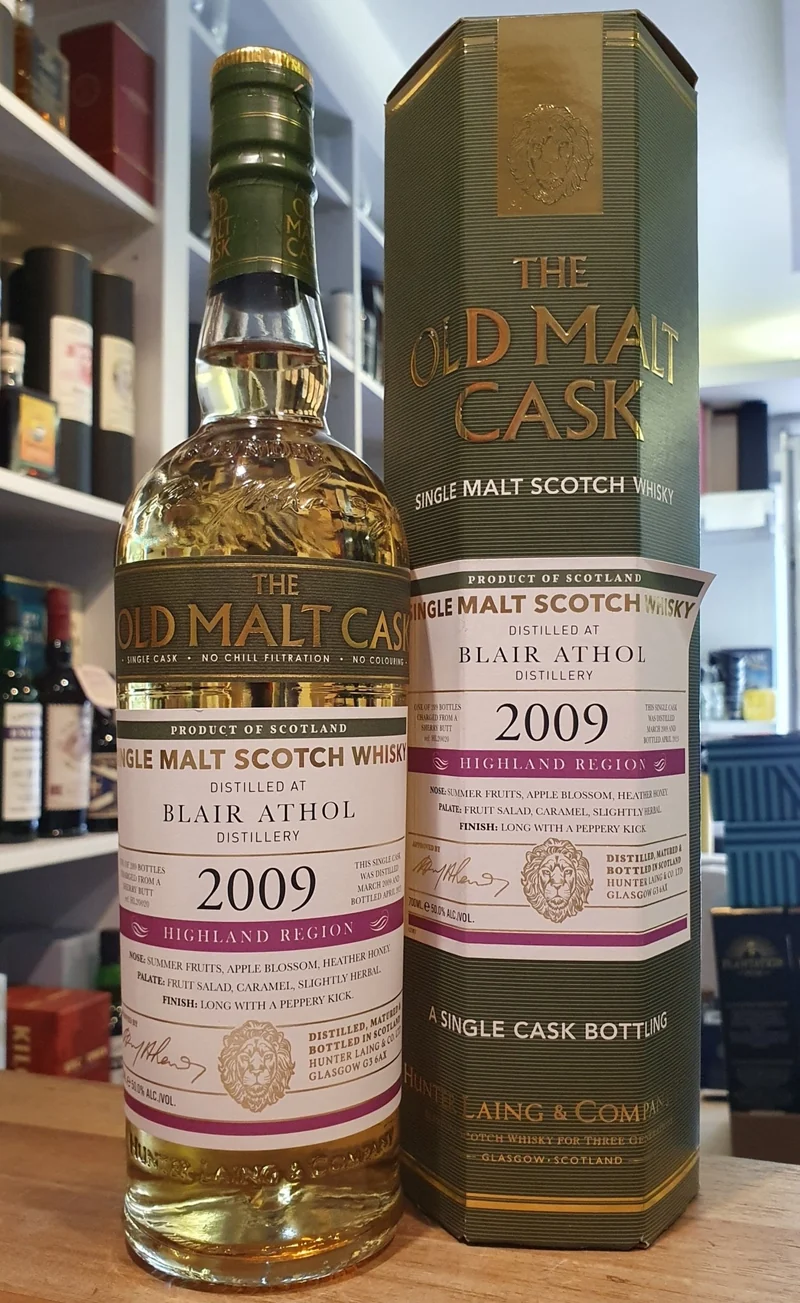 Blair Athol single cask 2009 2023 14 Y Highland OMC 50% vol. 0,7l old malt cask Whisky Hunter Laing #hl20020 neu
