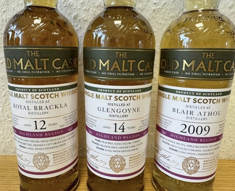 X Glengoyne single cask 2008 2023 14 Y Highland OMC 50% vol. 0,7l old malt cask Whisky Hunter Laing #hl20097 neu