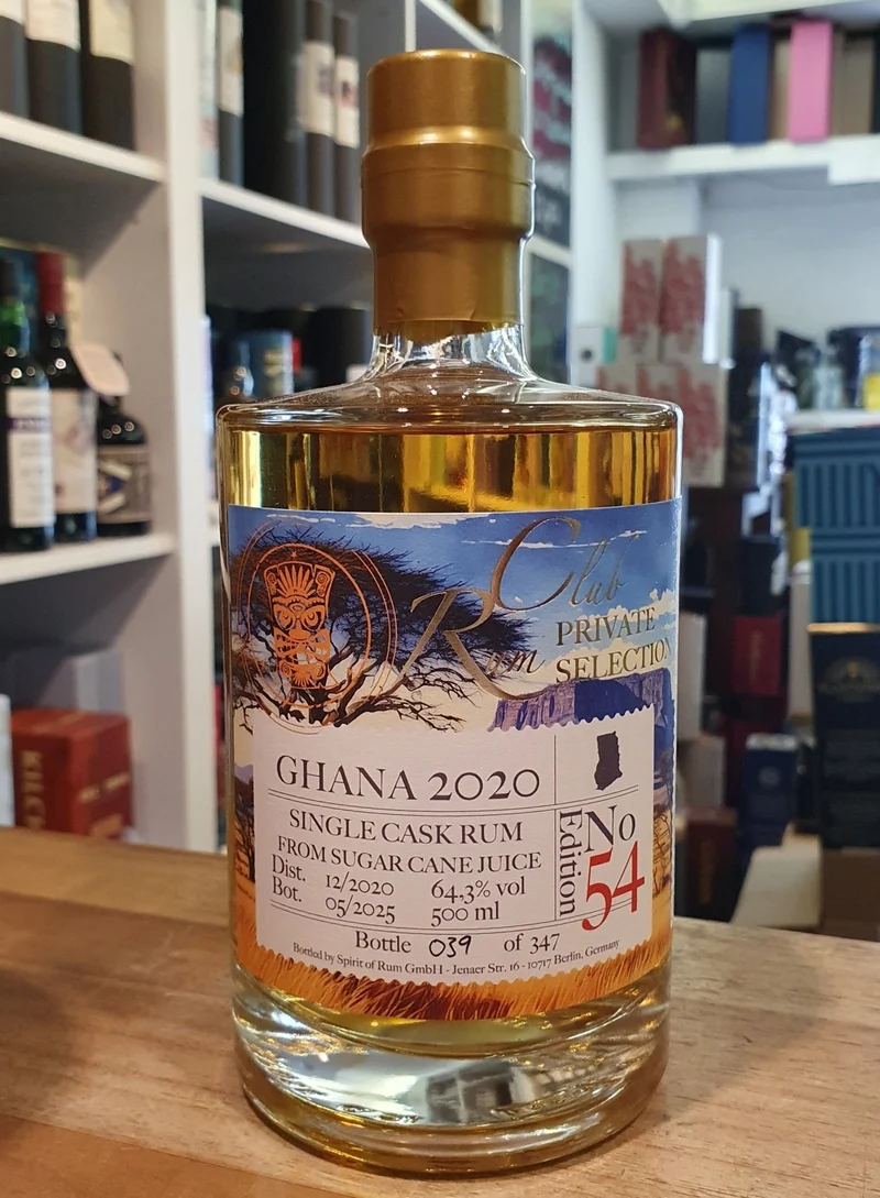 Rumclub Ed. 54 Ghana 2020 2025 Private Sel. Edition 0,5l 64,3 %vol Rum club