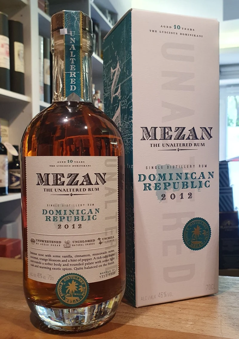 Mezan Dominican Republic 2012 Single Dist. 0,7l 46 % vol. Rum