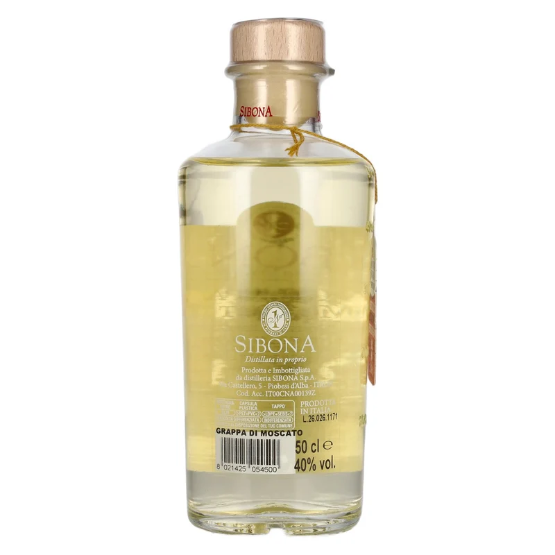 Sibona La Grappa di MOSCATO 40% Vol. 0,5l
