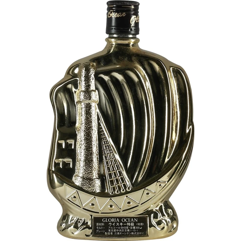 Sanraku - Ocean / Karuizawa Gloria Ship Bottle Gold Version 300ml