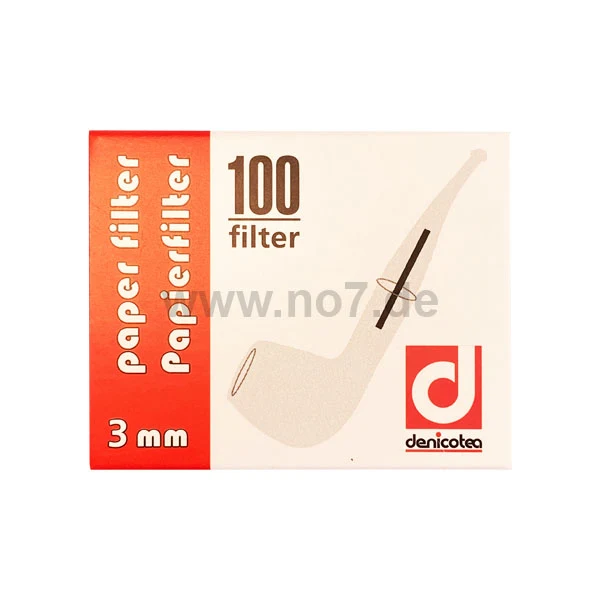 Papierfilter für Pfeife 3mm (100er)