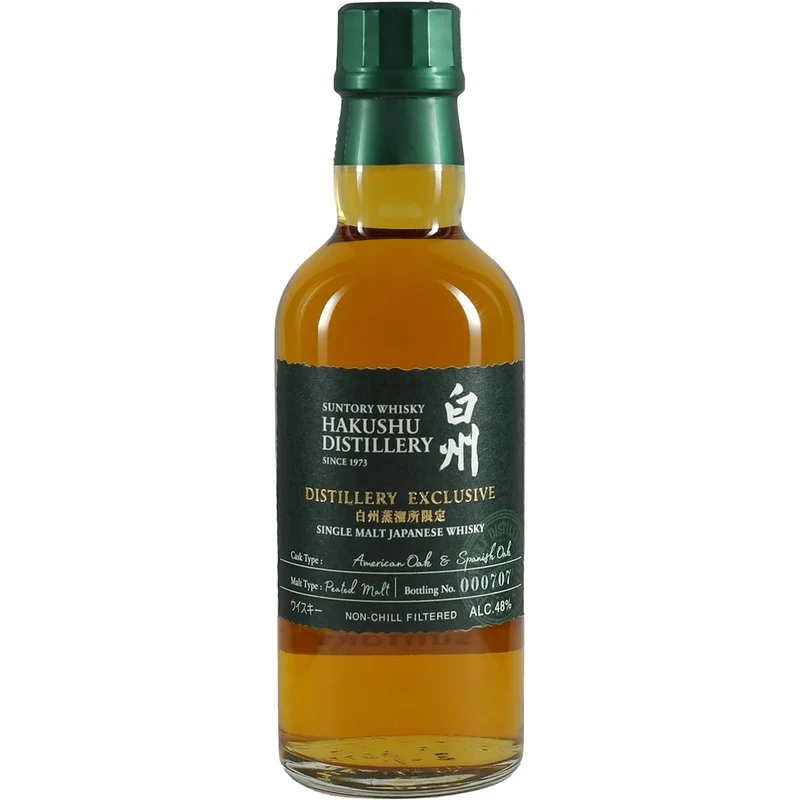 Suntory Hakushu Single Malt Destillery Botteling Spanish Oak Peated Malt 180ml