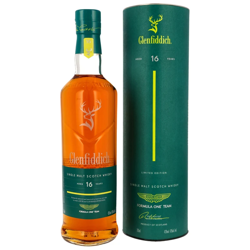 GLENFIDDICH - 16 Jahre Aston Martin F1 Edition - 43% Vol.