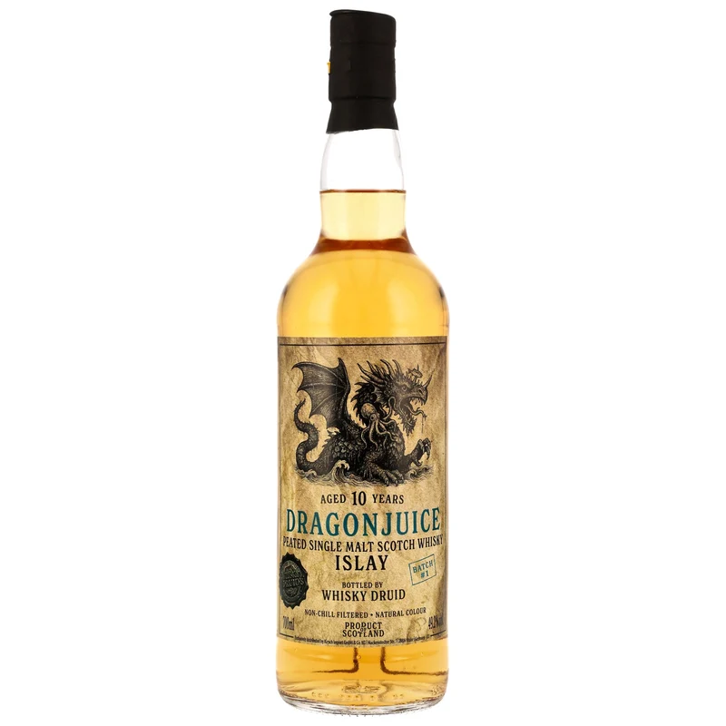 WHISKY DRUID - Dragonjuice 10 Jahre Islay Peated Single Malt Whisky - Batch #1 - 51,1% Vol.