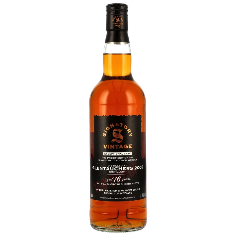 GLENTAUCHERS - 2009/2025 16 Jahre - 1st Fill Oloroso Casks Signatory 100 PROOF Exceptional Cask Edition #11 - 57,1% Vol.