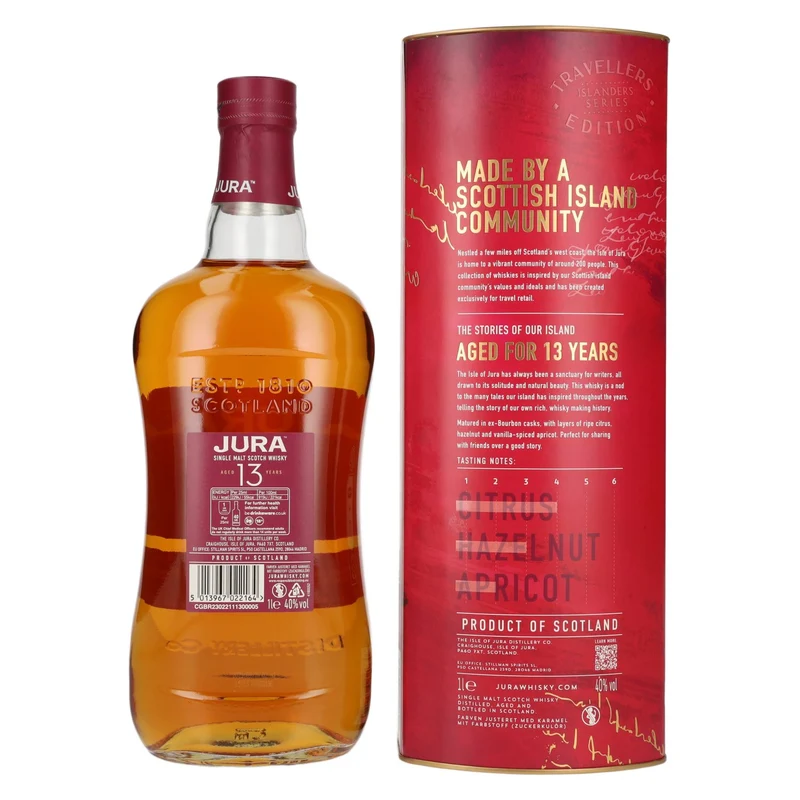 Jura 13 Years Old Single Malt Scotch Whisky 40% Vol. 1l in Geschenkbox
