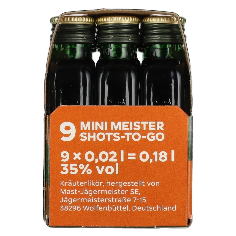Jägermeister 9-JägerPack Kompliment Edition 35% Vol. 9x0,02l