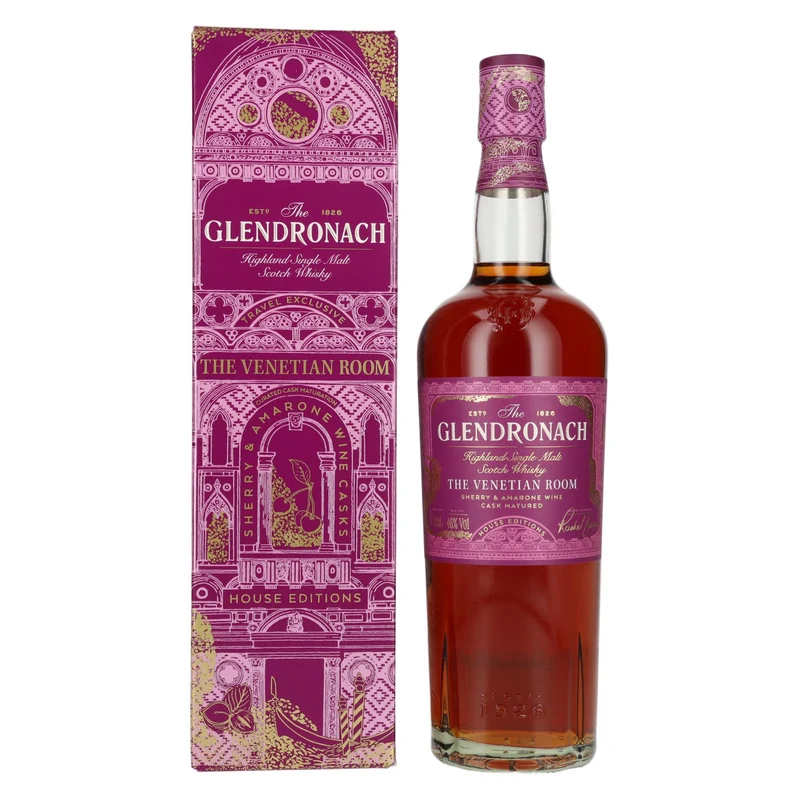The GlenDronach House Editions THE VENETIAN ROOM Highland Single Malt 46% Vol. 0,7l in Geschenkbox