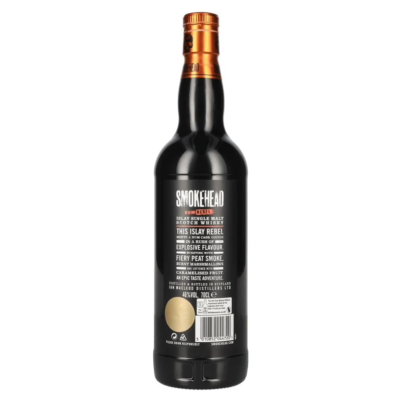 Smokehead RUM REBEL Islay Single Malt Scotch Whisky 46% Vol. 0,7l