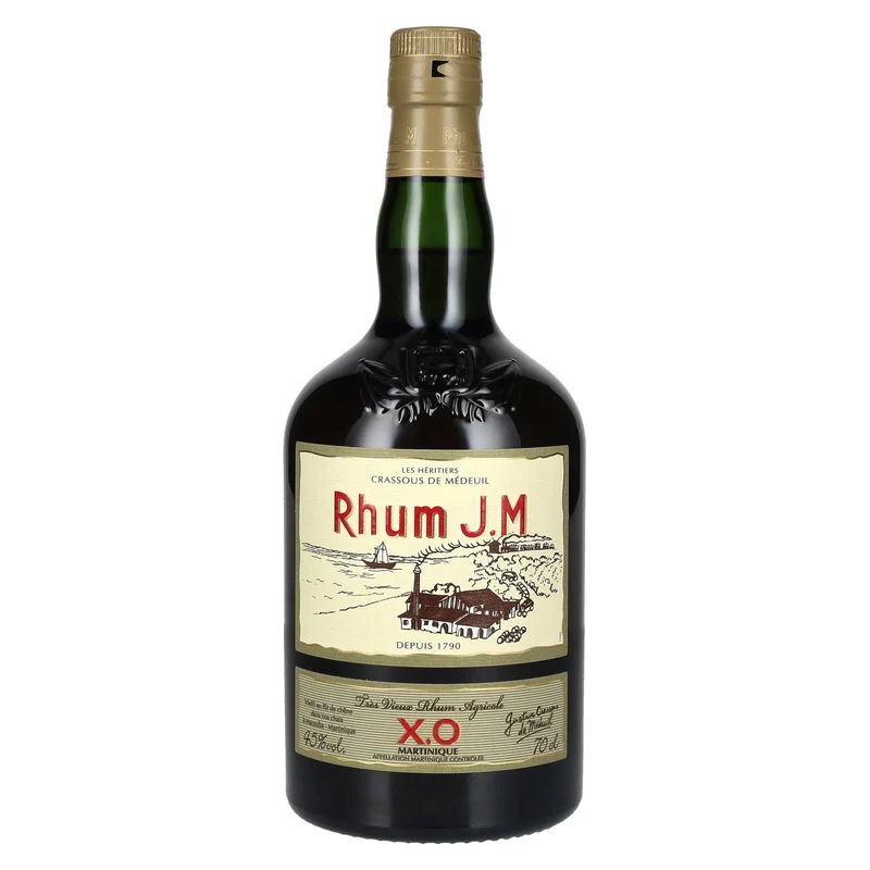 Rhum J.M Très Vieux Rhum Agricole X.O 45% Vol. 0,7l