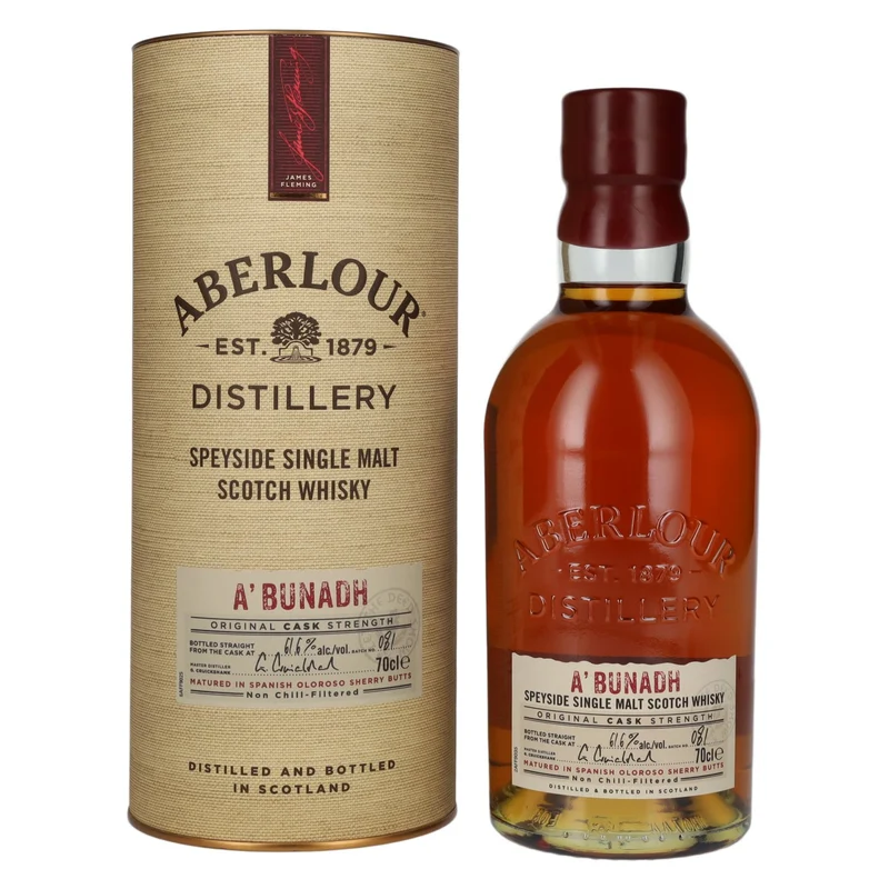 Aberlour A'BUNADH Original Cask Strength Batch No. 81 61,6% Vol. 0,7l in Geschenkbox