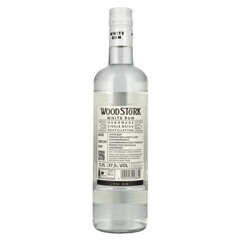Wood Stork Black Forest White Rum 37,5% Vol. 0,7l