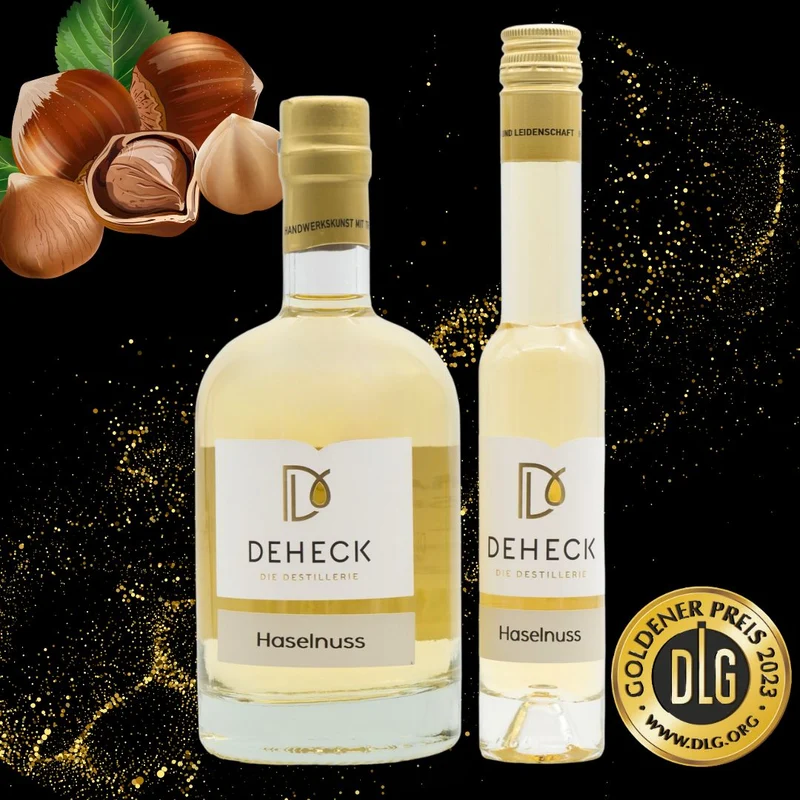 Haselnuss Spirituose | Haselnuss Schnaps mit intensivem Nuss-Geschmack | 35%