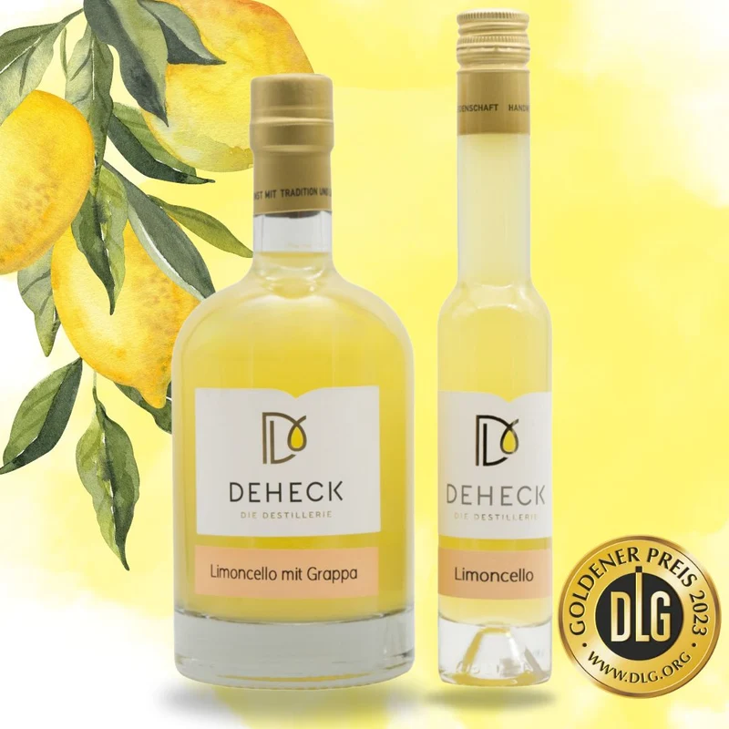 Limoncello Likör | zitroniger Limoncello mit Grappa verfeinert | 20%