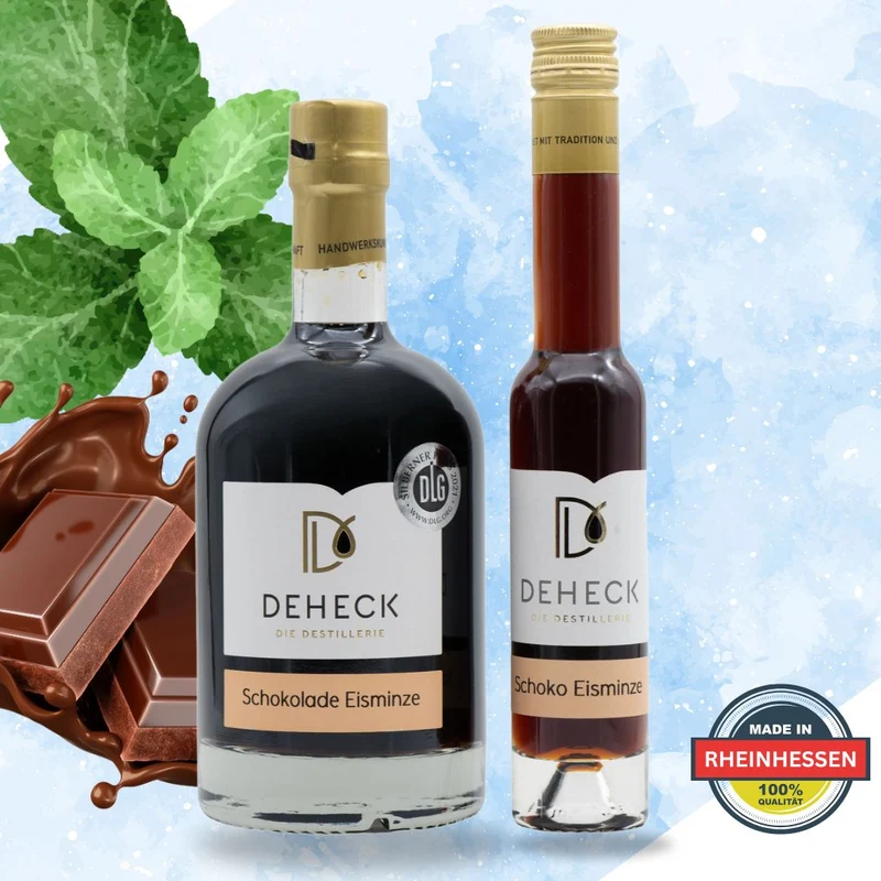 Schokolade Eisminze Likör | Schokoladen Likör mit minziger Note | 20%